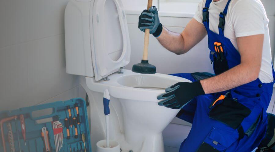 Professional clogged toilet repair in Richmond, MO